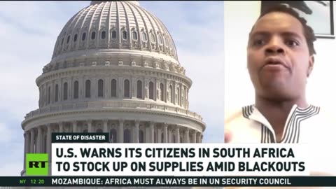 Sinister Messaging? US Warns It's Citizens In South Africa To Stock Up On Supplies Amid Blackouts