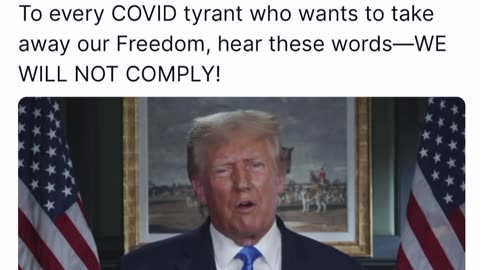 WE WILL NOT COMPLY!