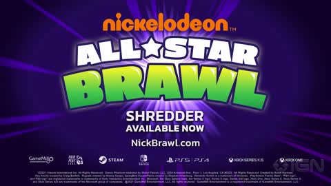 Nickelodeon All-Star Brawl - Official Shredder Reveal Trailer