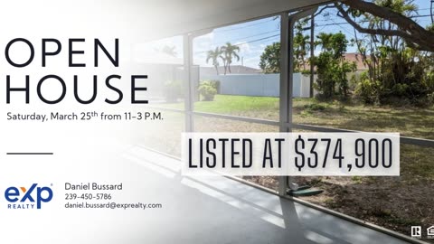 Home For Sale in SE Cape Coral, Florida | OPEN HOUSE 3/25/23