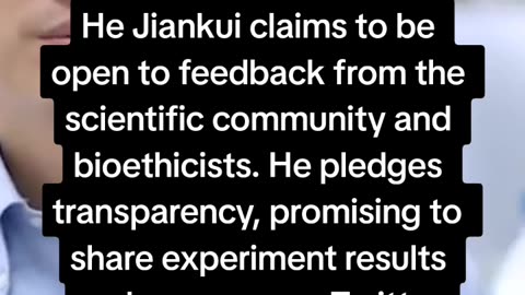 He Jiankui, the scientist behind the gene-edited babies is making waves again