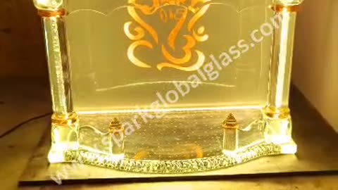 Led Glass Temple || all over India shipping door delivery