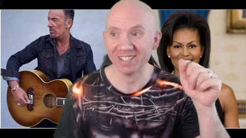 MICHELLE OBAMA JOINS BRUCE SPRINGSTEEN ON THE STAGE SINGING