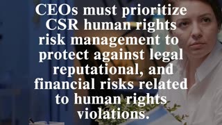 CEO Business Insights: CSR Human Rights Risk Management