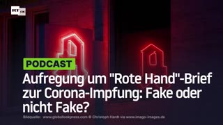 Aufregung um "Rote Hand"-Brief zur Corona-Impfung: Fake oder nicht Fake?