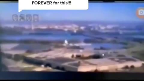 Footage of the plane (cruise missile) hitting the Pentagon, Washington, USA, 9/11/2001