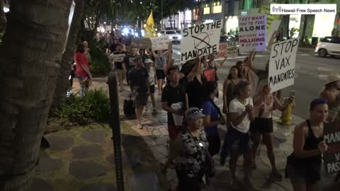 Waikiki Mandate Protest (August 28, 2021)(Part 1)