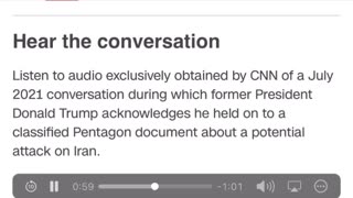 Jack Smith and DOJ just leaked the Trump audio tape to CNN. This is Their “Smoking Gun”? Does anyone see a problem with the DOJ leaking this Out?