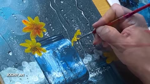 Rainy Day Painting _ Acrylic Painting for Beginners