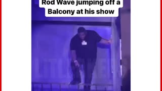 RodWave Jumping From The Top Balcony.