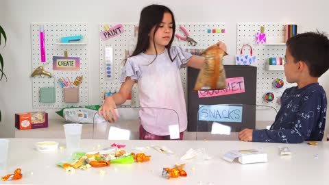 CHALLENGE KIDS TRY GOURMET SNACKS!!