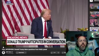 frosty pepper reviews: Trump in the lion's den. NABJ interview. Kamala no shows.