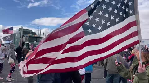 Trucker convoy rally