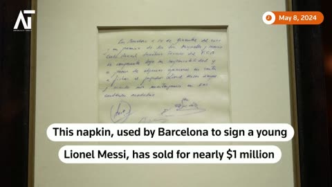 Messi's $969K Napkin Barcelona's Legendary Promise | Amaravati Today