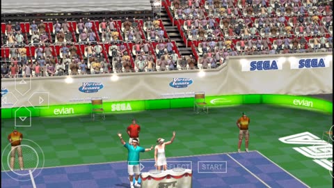 PPSSPP Virtual Tennis hard level Win against King and Queen of virtual tennis.