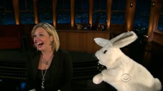 Craig Ferguson ~ Sid the cussing rabbit with Jessica from Atlanta