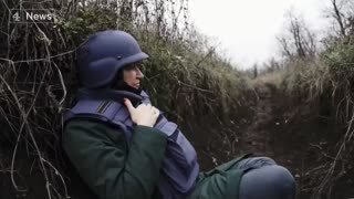Dodging Russian bullets in Ukraine's freezing trenches