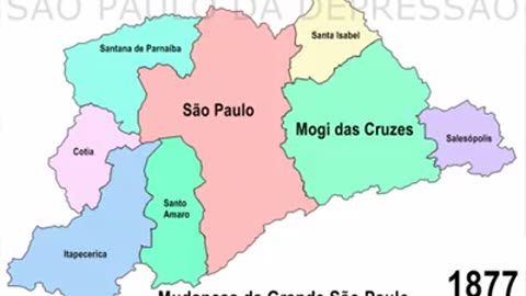 EVOLUÇÃO do Município de São Paulo desde o século XVI