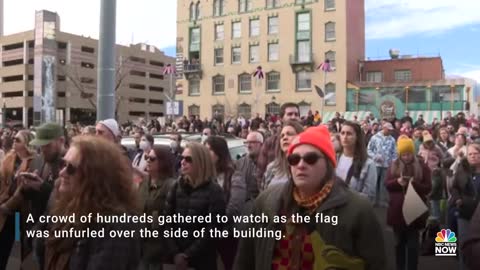 ‘Sacred Cloth’ Pride Flag Hung Over Colorado City Hall To Honor Club Q Victims