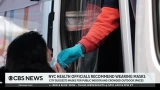 New York City health officials recommend wearing masks as virus cases rise