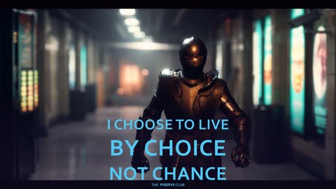 I choose to live by choice not chance