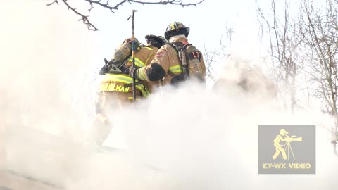 Firefighters Battle Blaze in -20 Degree Windchill
