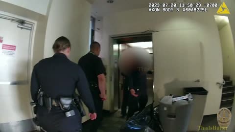 LAPD officers shoot and killed a knife-wielding suspect as the elevator doors opened
