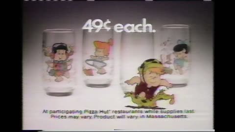 Pizza Hut with the Flintstones Promo (1987)