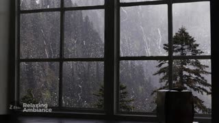 Rain Sound On Window - THUNDER SOUND