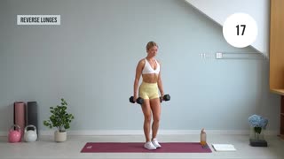 25 MIN INTENSE FULL BODY Dumbbell HIIT Workout - With Weights, No Jumping, No Repeat Home Workout