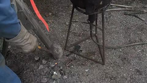 Lead Being Poured For Various Fishing Weights