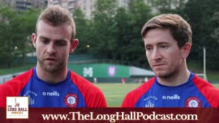 New York footballers Johnny Glynn and Mick Cunningham speak ahead of the Tailteann Cup game v Offaly