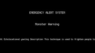 Monster Warning | Alternate Dimension EAS