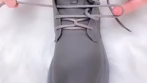 Fascinating way to tie your shoe laces