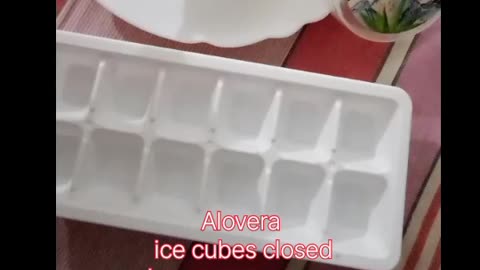 alovera gel ice cubes benefits open pores