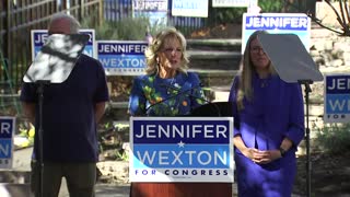 First Lady Jill Biden speaks at Rep. Jennifer Wexton's campaign event