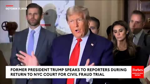 BREAKING NEWS- Trump Goes Off On 'Witch Hunt With No Jury' Outside Courtroom For NYC Trial