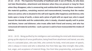 Bhagavad Gita Trimmed and Categorised - 6 Senses and Mind