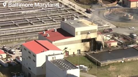 Large Explosion reported at a River Waste Water Treatment plant in Baltimore, Maryland