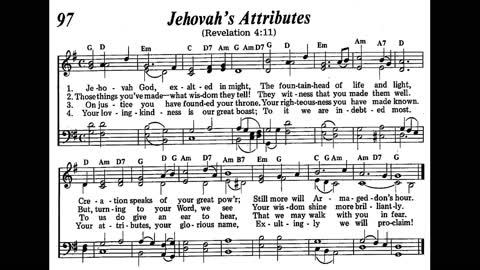 Jehovah's Attributes (Song 97 from Sing Praises to Jehovah)