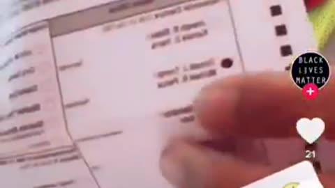 rips up Trump ballot caught on tape Voter Fraud