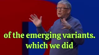 Bill Gates: "We need to invent easier to deliver vaccines that are just a patch you put on your arm or something that you inhale."