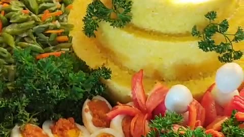 Yellow Rice Tumpeng