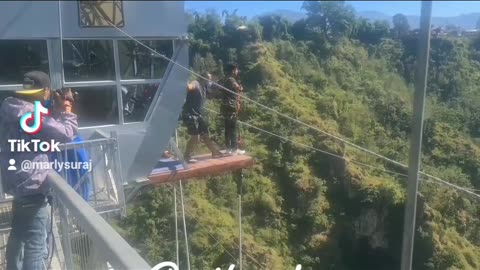 Bungy jump in nepal
