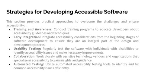 The Role of Accessibility in Software Development