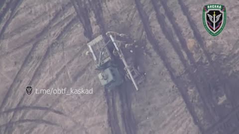 Lancet UAV-kamikaze vrs Ukrainian 240-mm Towed Mortar