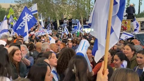 Singing "The One Above is King" at the Million Man March in Jerusalem