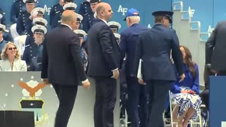 President Joe Biden Trips and Falls Hard During Air Force Graduation Ceremony