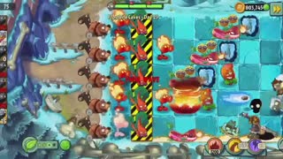 Plants vs Zombies 2 Frostbite Caves - Day 23