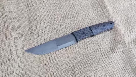 Wootz BUSHCRAFT knife from tool bits
